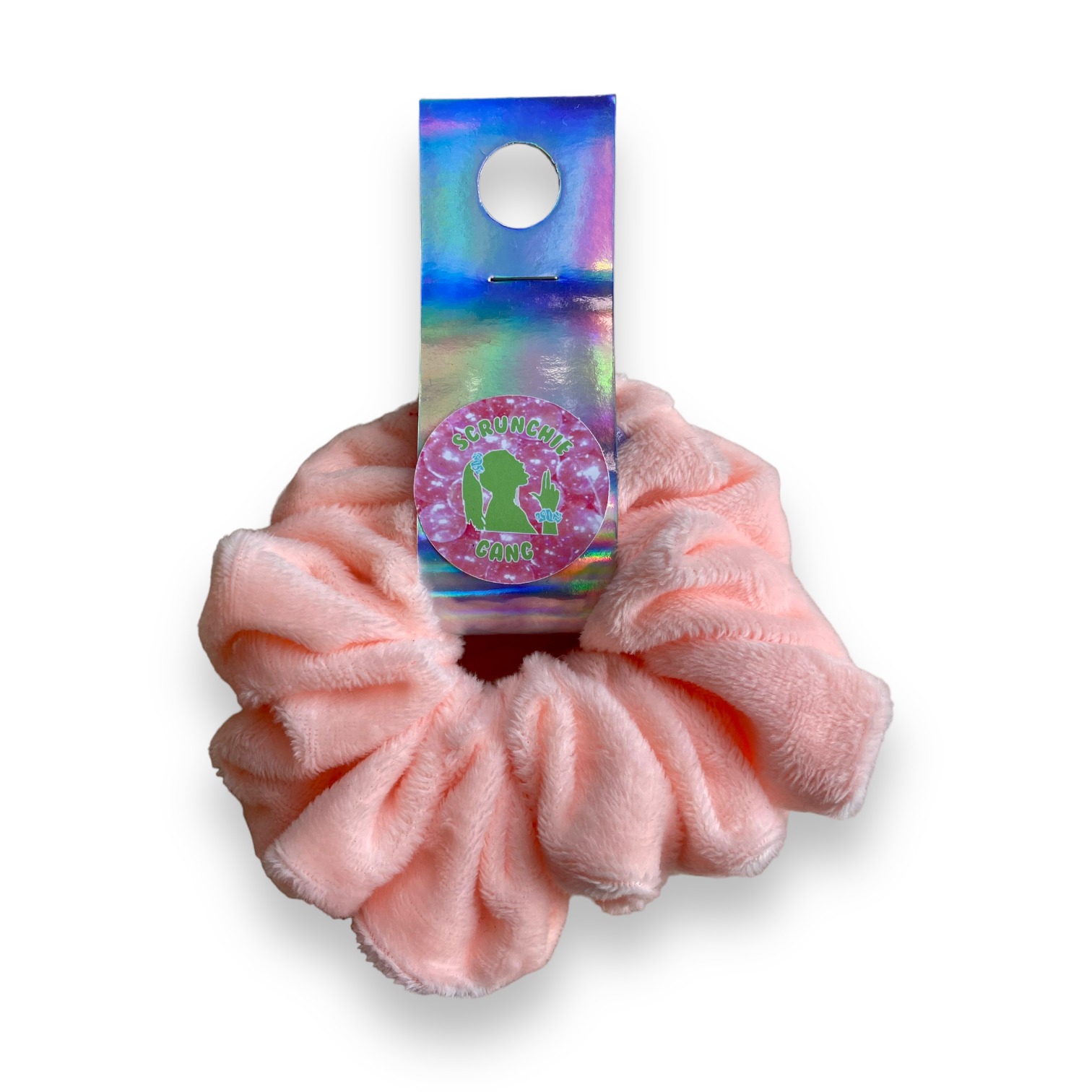 Fluffy Pink Oversized Scrunchie