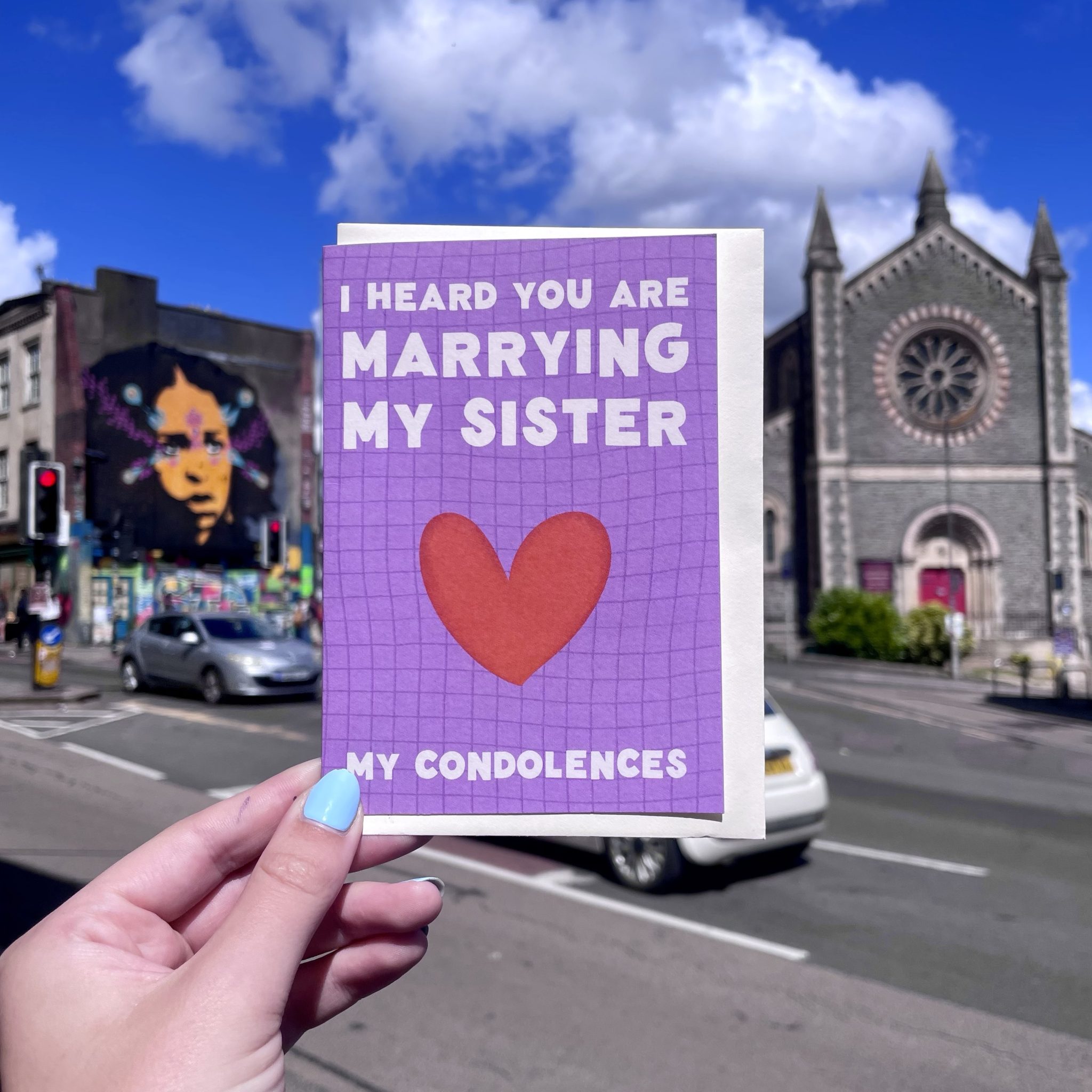 Funny Greeting Card ‘I Heard You Are Marrying My Sister’ From Tikkled Pink
