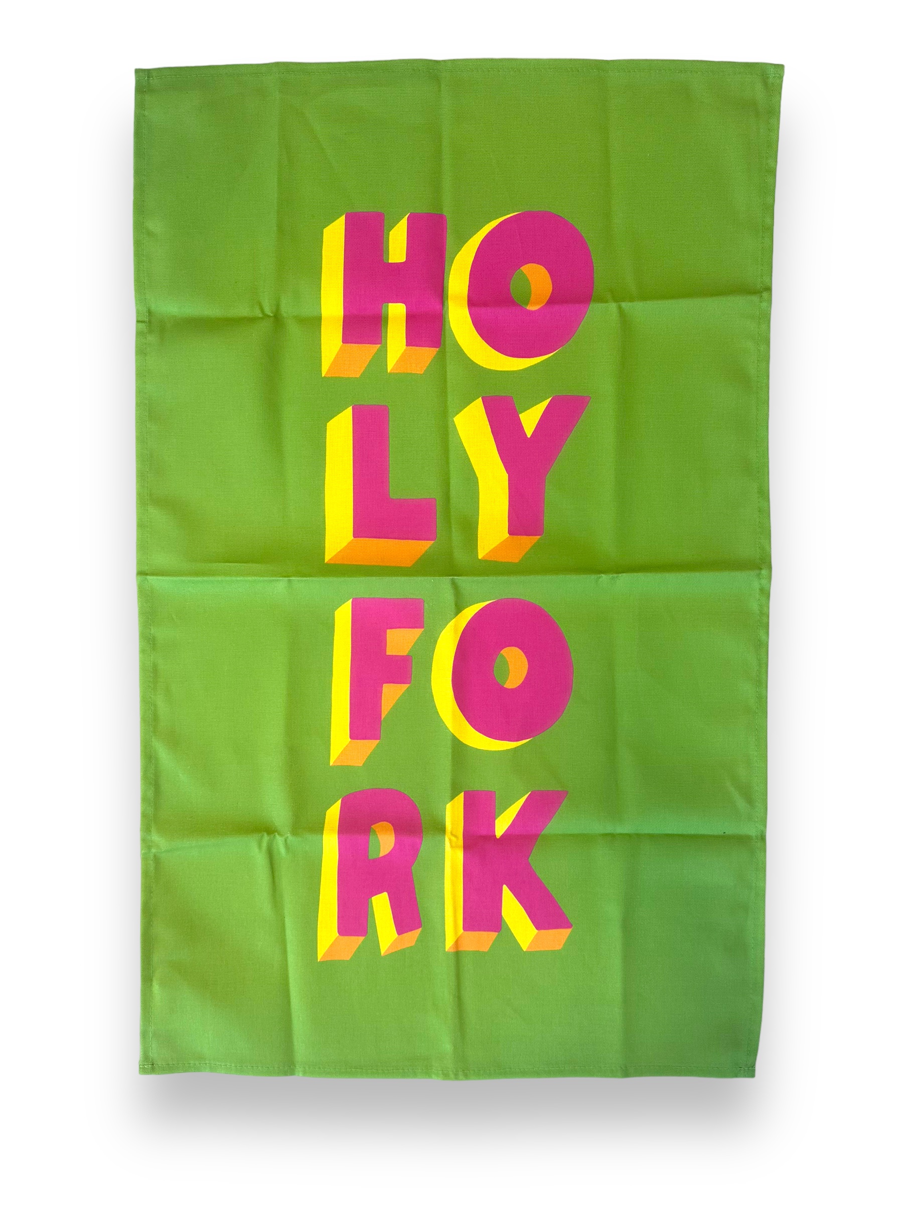 Holy Fork Tea Towel by Happy Stuff Studio