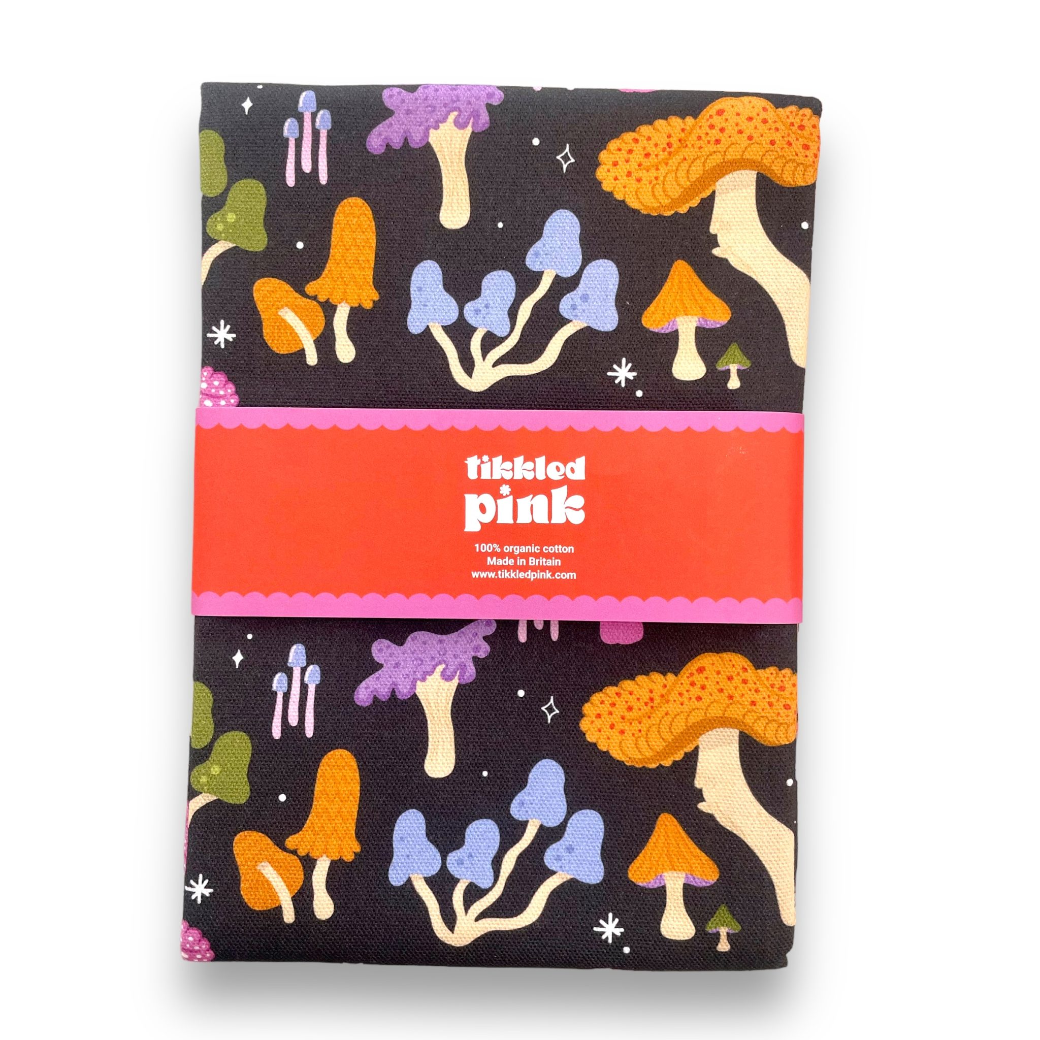 Mushroom Tea-towel In Dark From Tikkled Pink