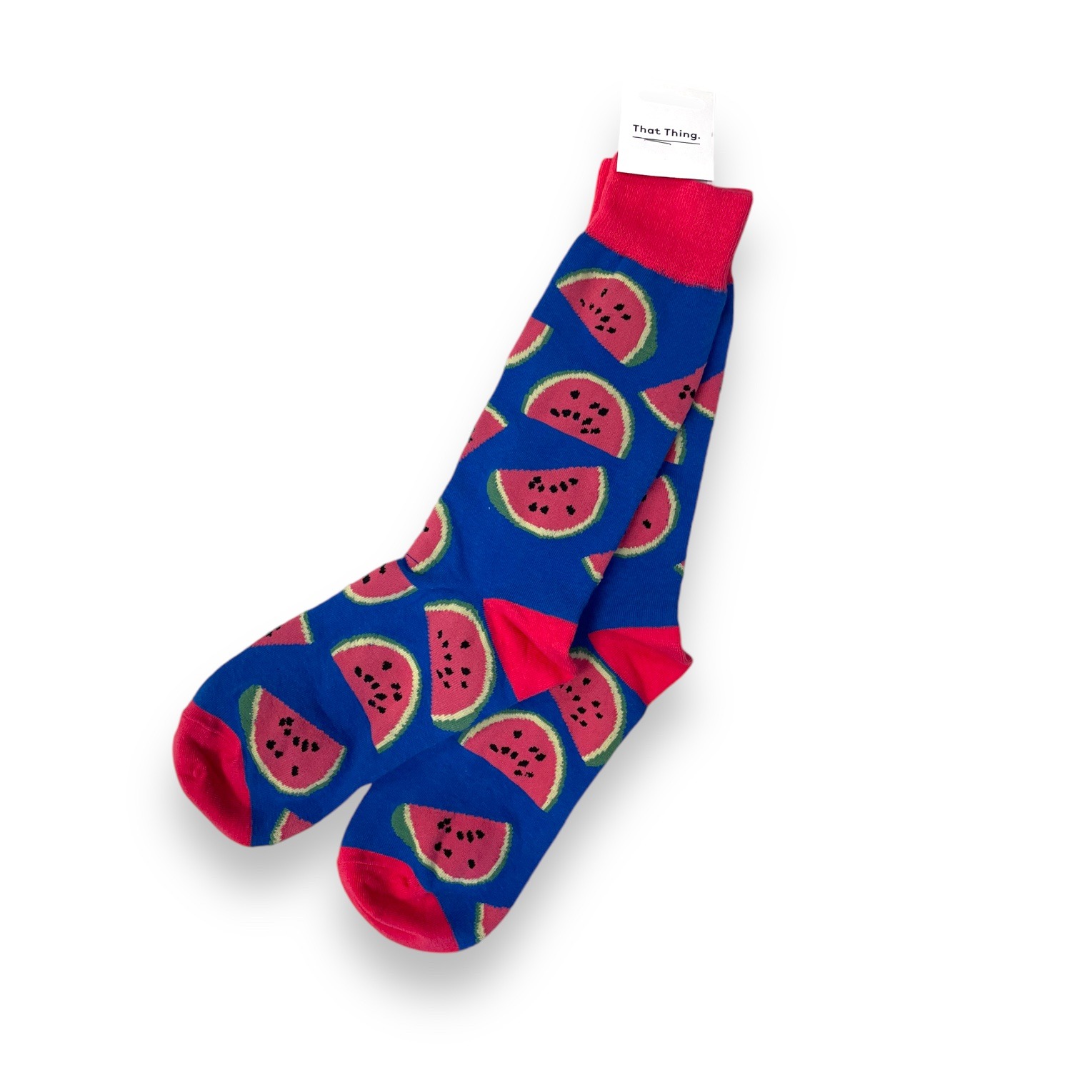 Blue & Pink Watermelon socks