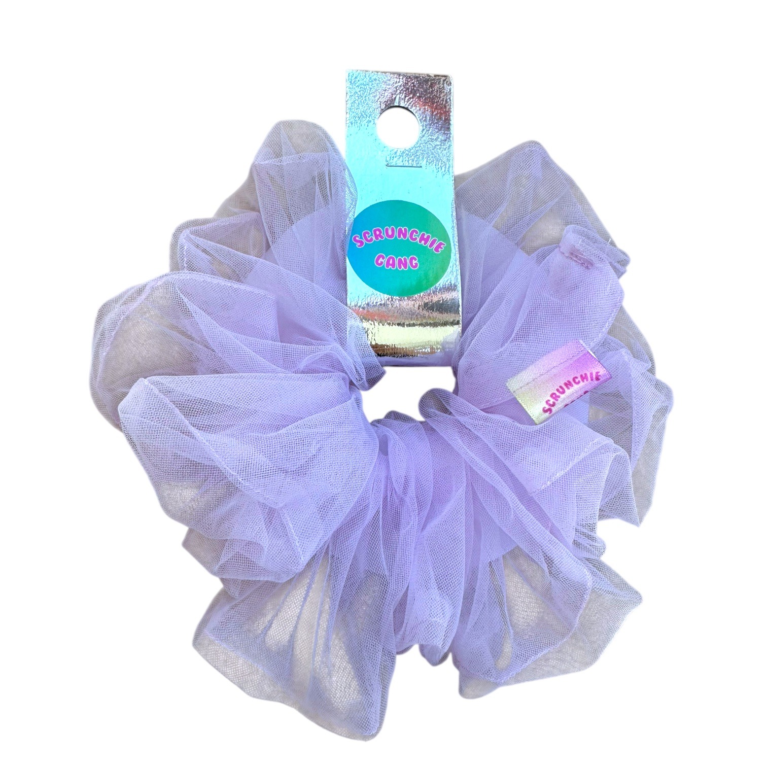 Lilac Tulle Oversized Scrunchie