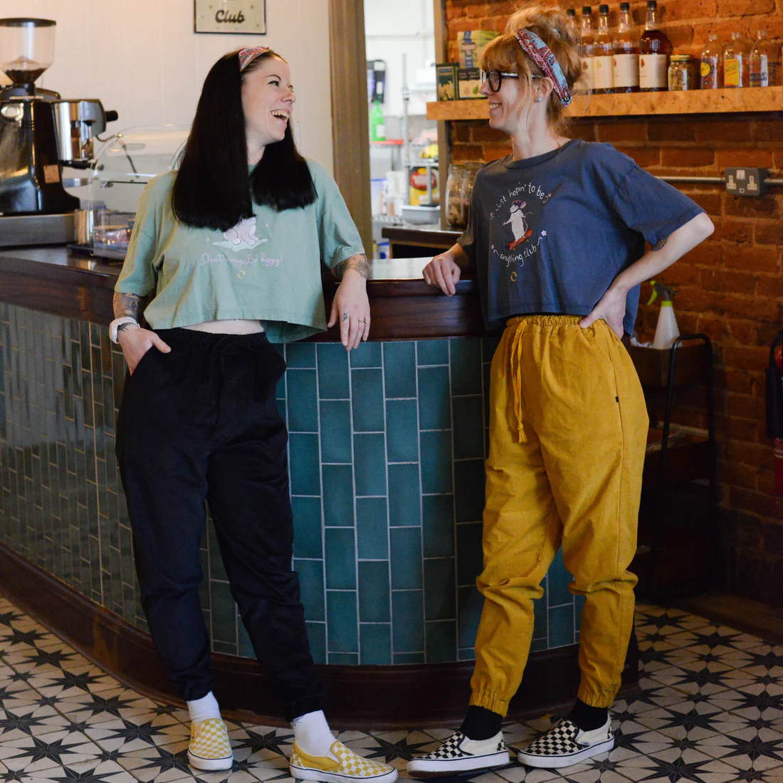Organic Cord Pants in yellow
