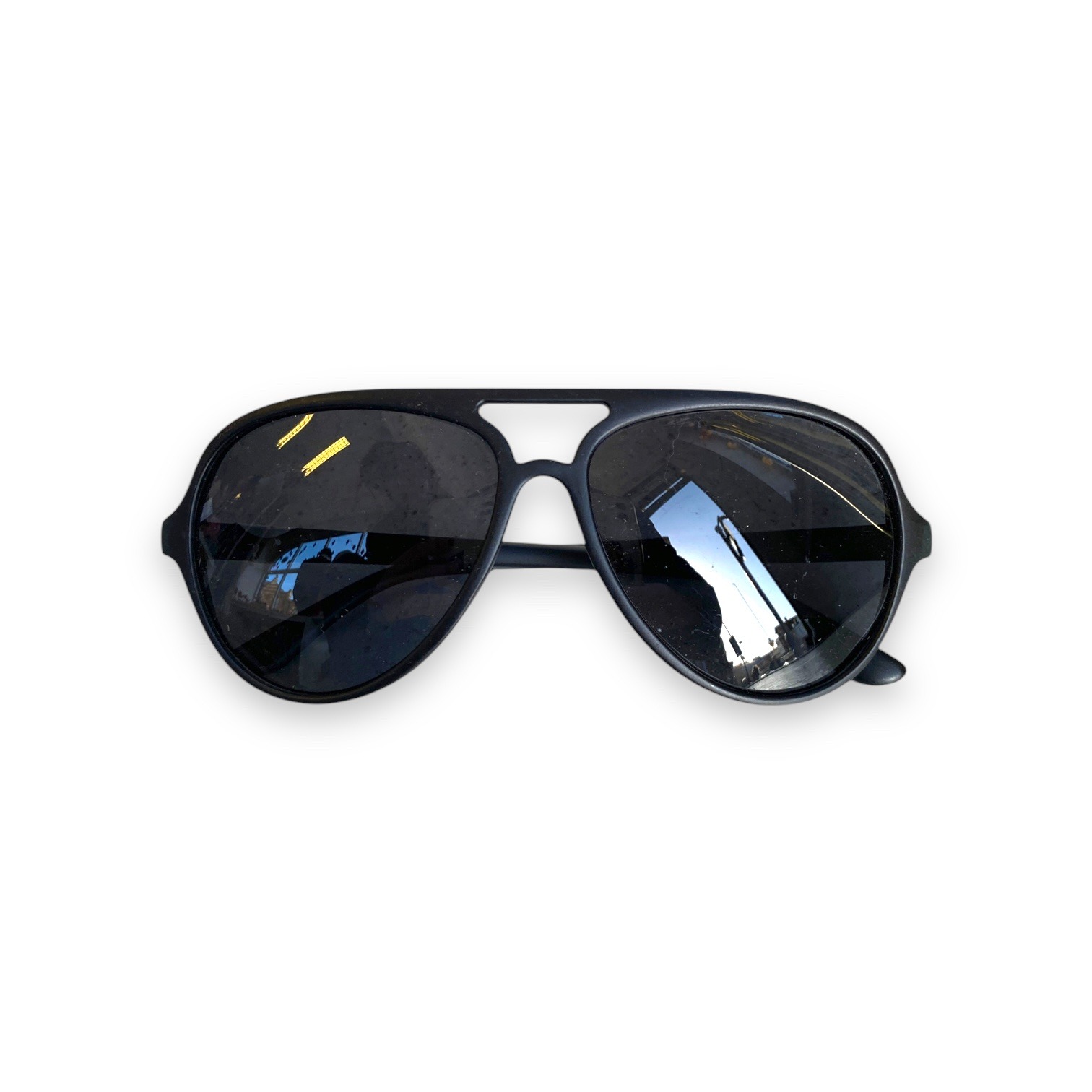 Sunglasses – Matte Black Aviator