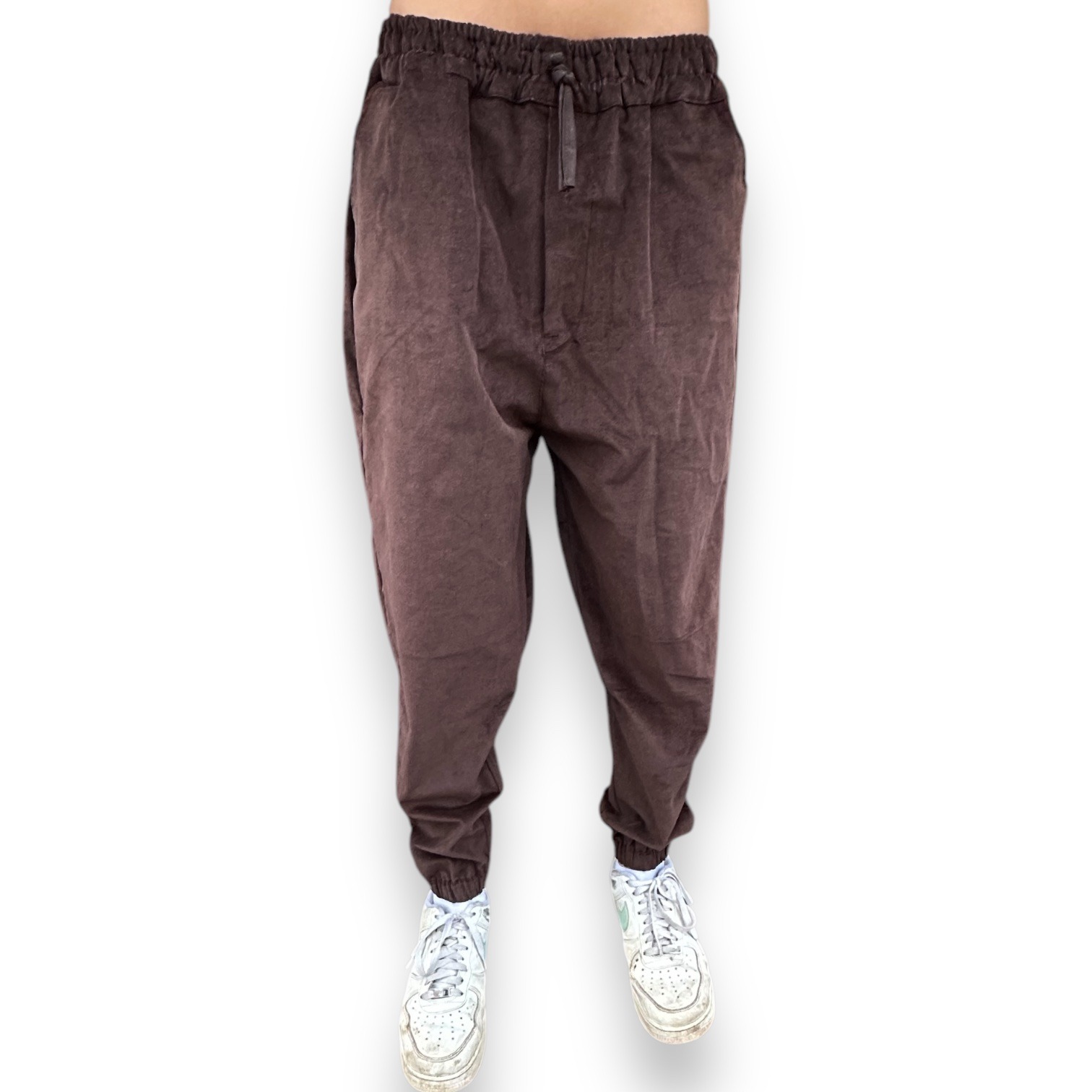 Organic Cord Pants in Brown
