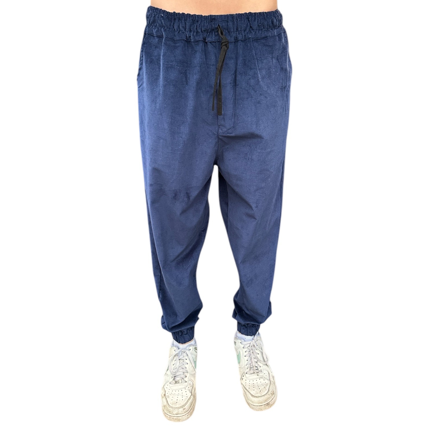 Organic Cord Pants in Navy