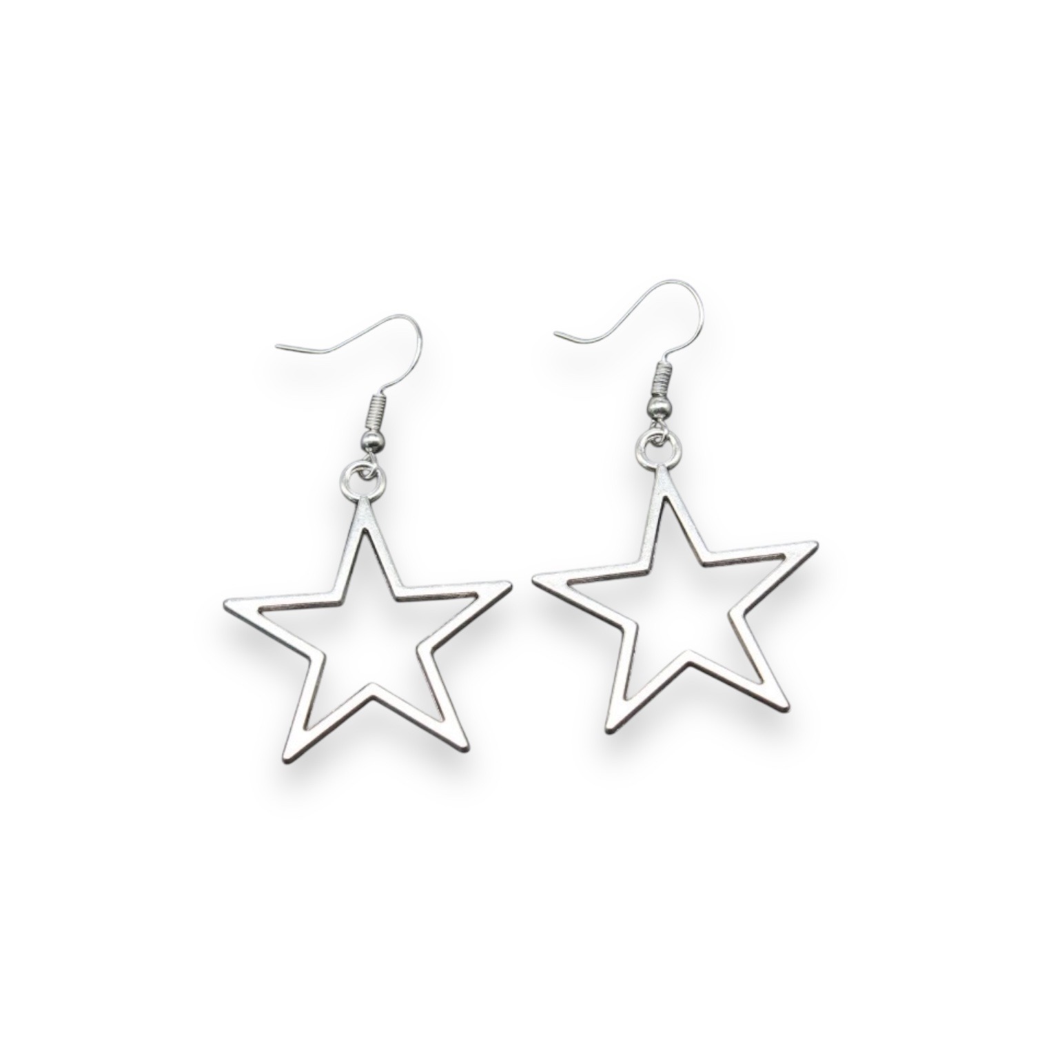 Silver Star Earrings