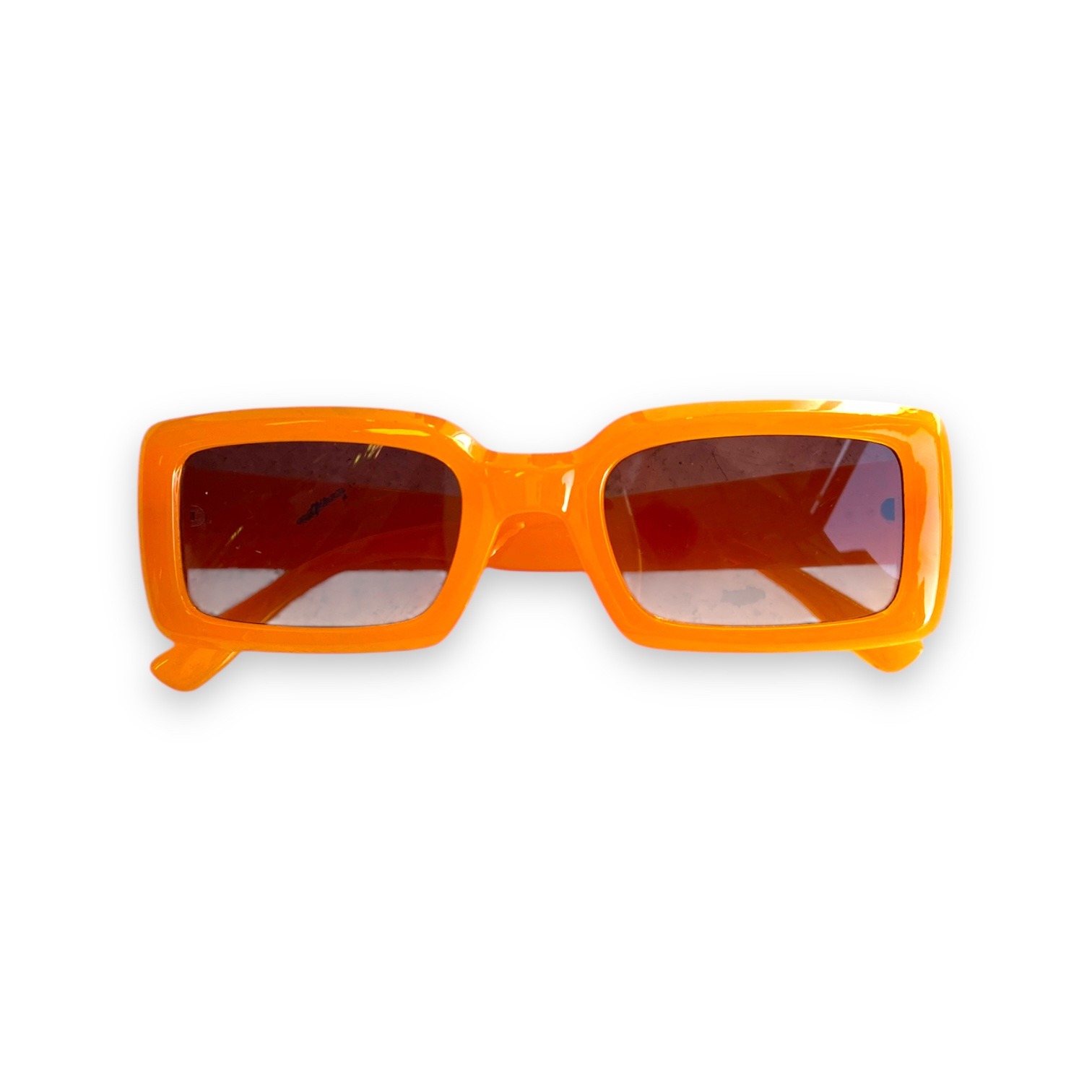 Sunglasses – Chunky Orange Rectangle