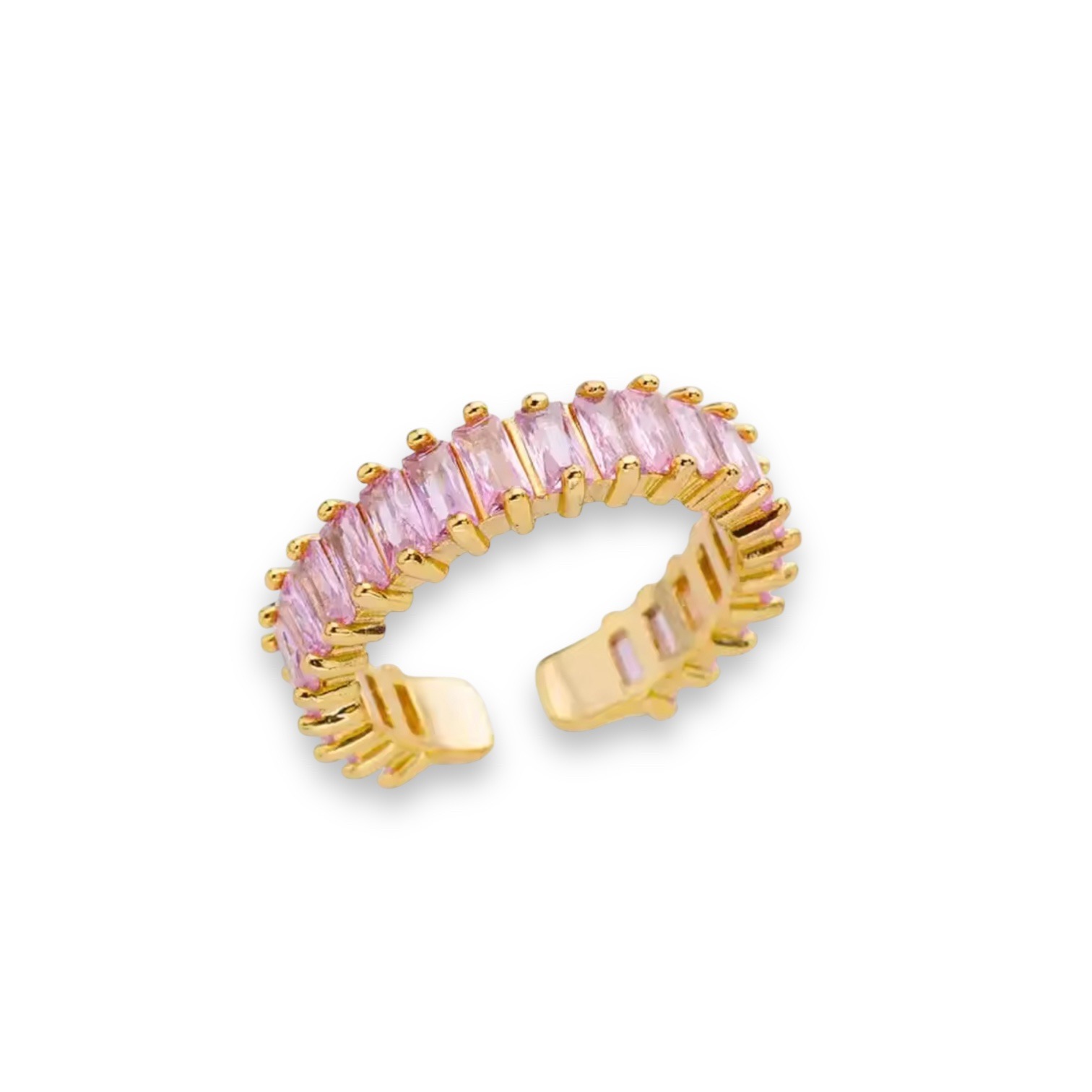Pink Gemstone Gold Ring