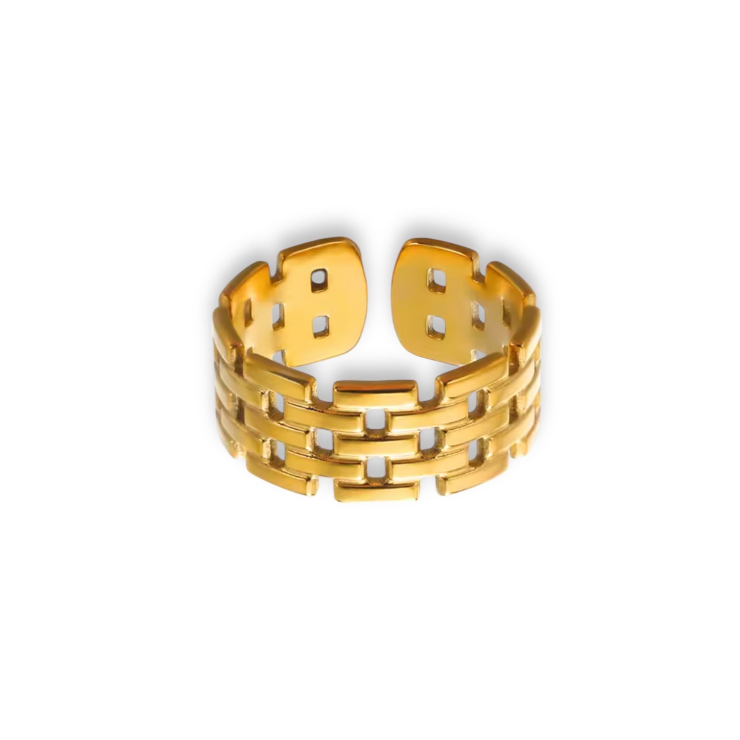 Chunky Cutout Gold Ring