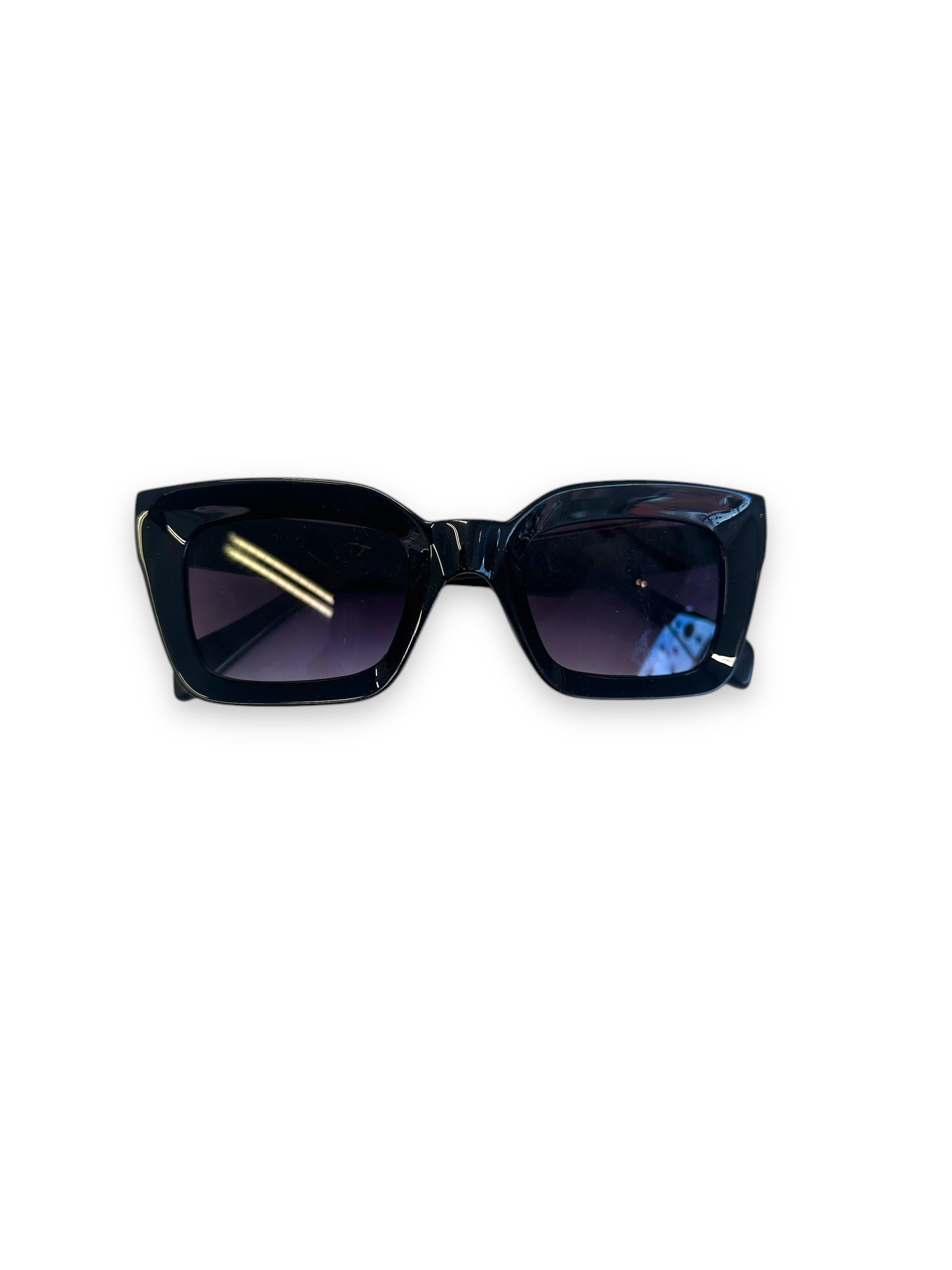 Fashion Sunglasses –  Black Chunky Cat Eye