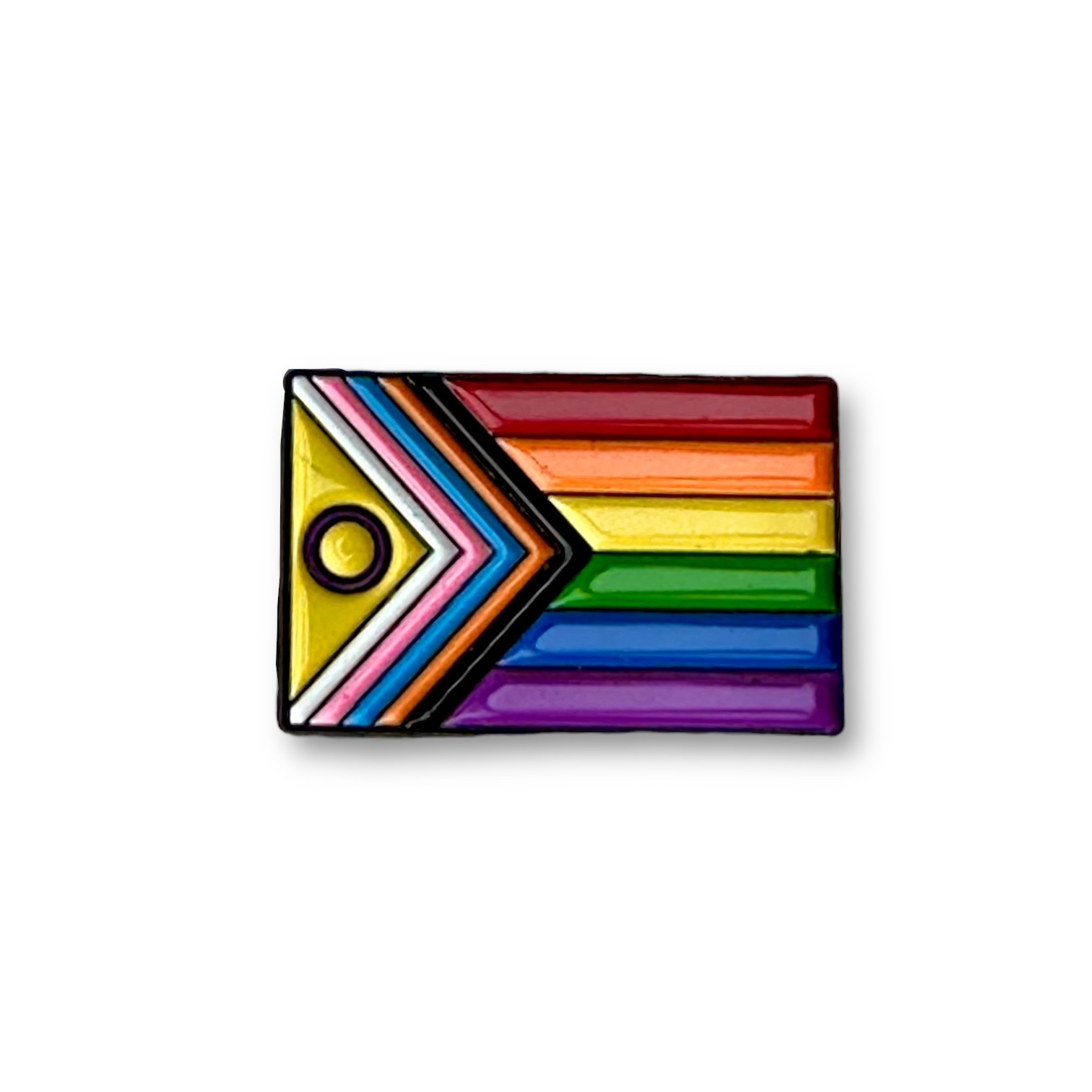 LGBTQ+ flag enamel pin badge