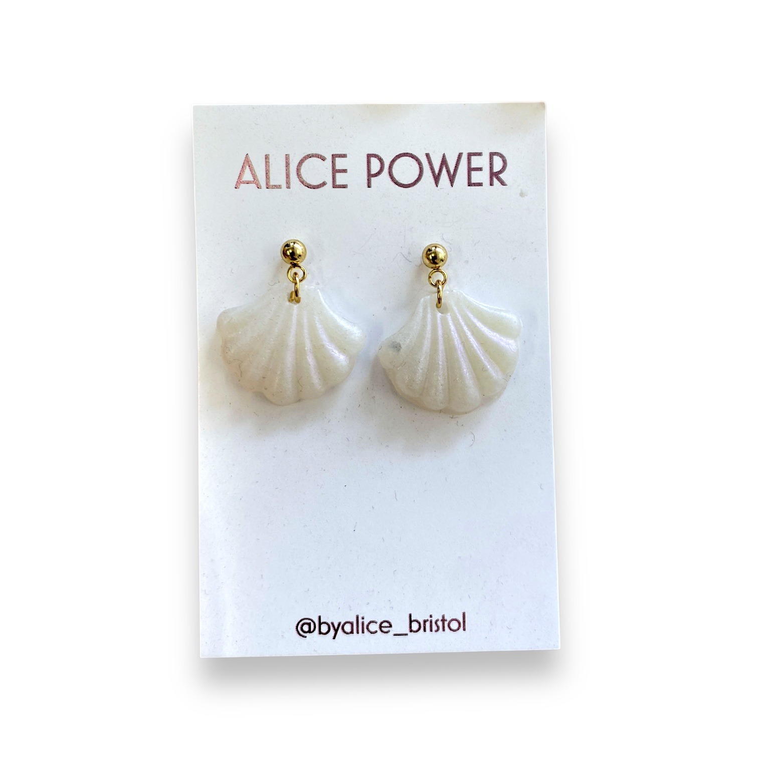 Pearlescent Shell Earrings