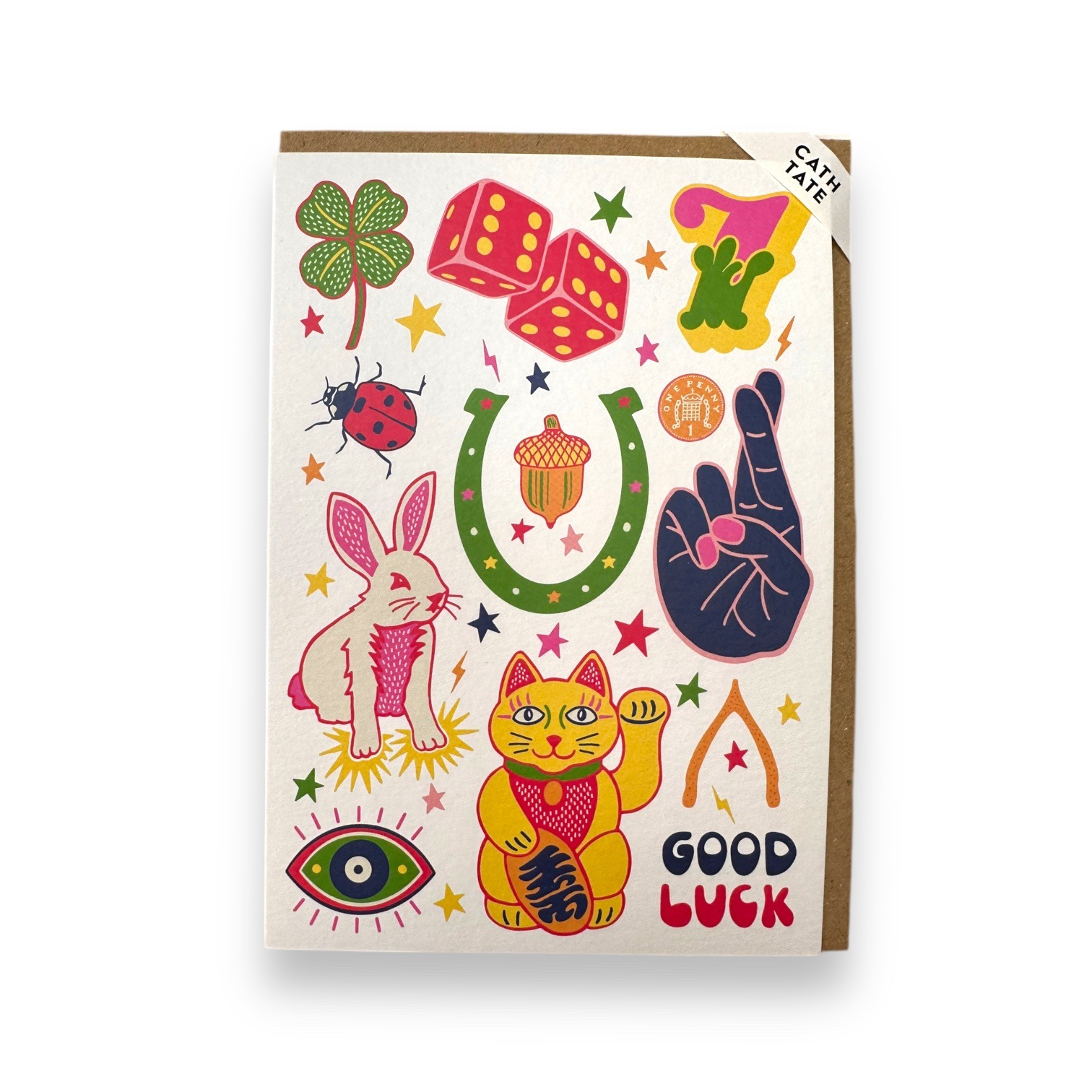 ‘Lucky Symbols’ Good Luck Card