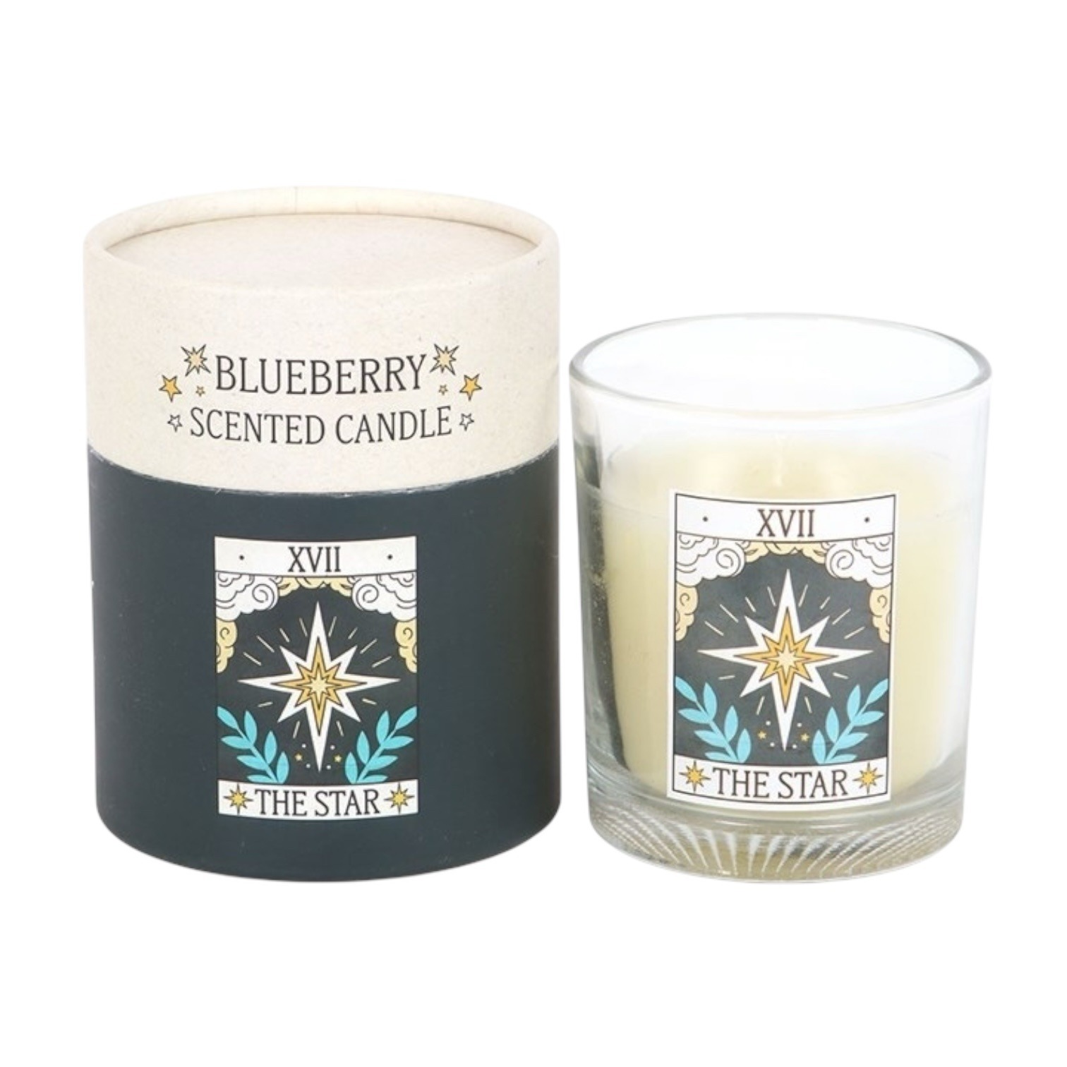 ‘The Star’ Tarot Card Blueberry Candle
