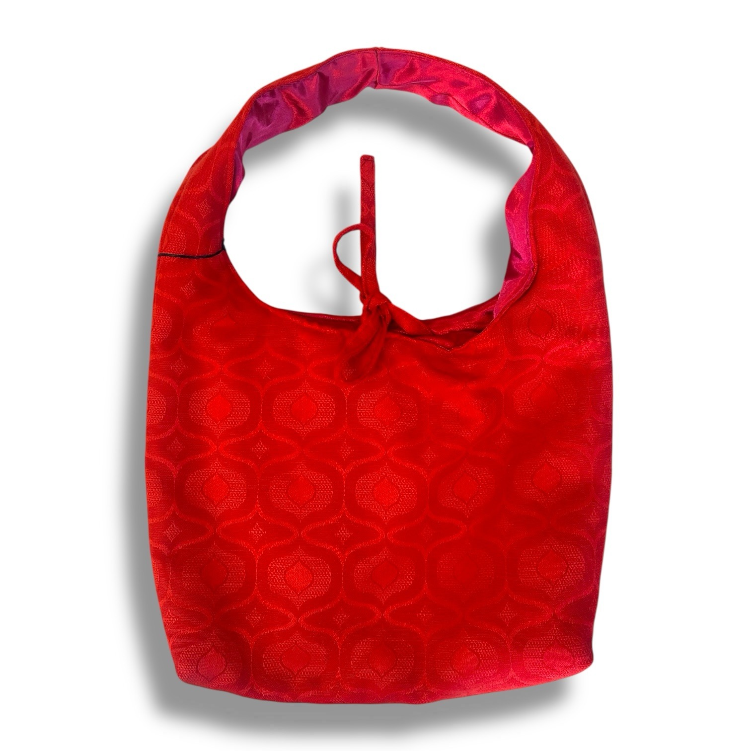Red Fabric Medium Tote Bag