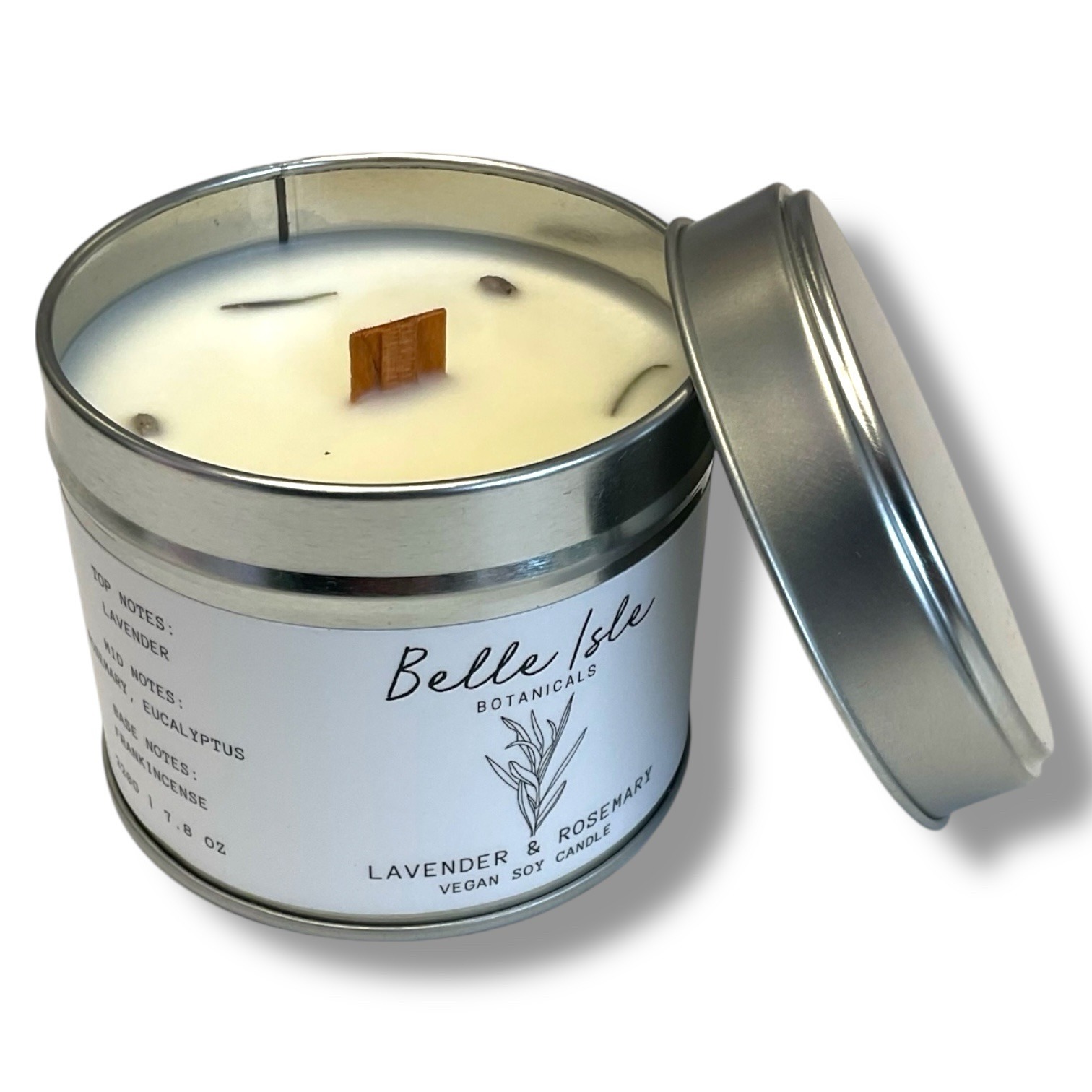Lavender and Rosemary Vegan Soy Candle