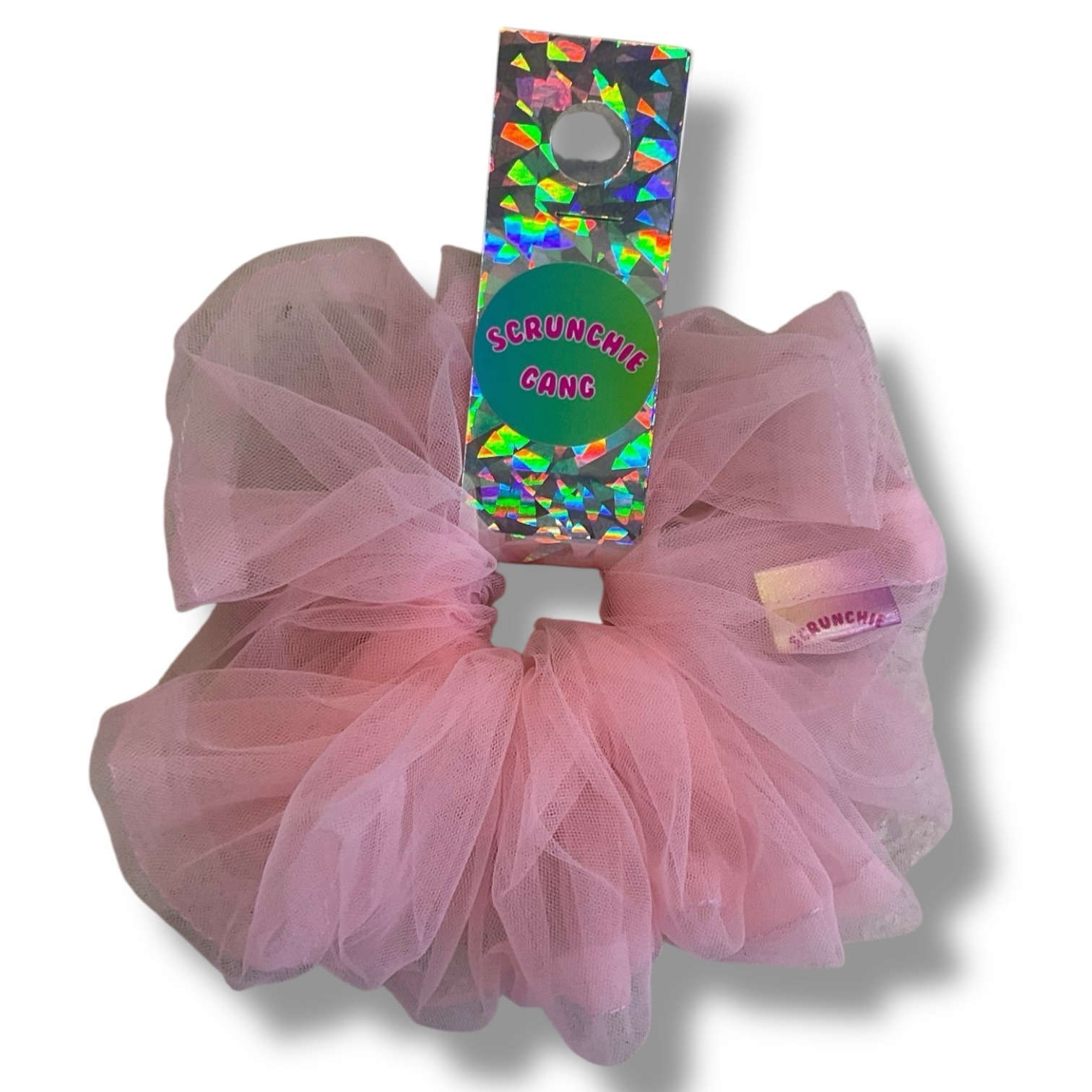 Pink Tulle Oversized Scrunchie