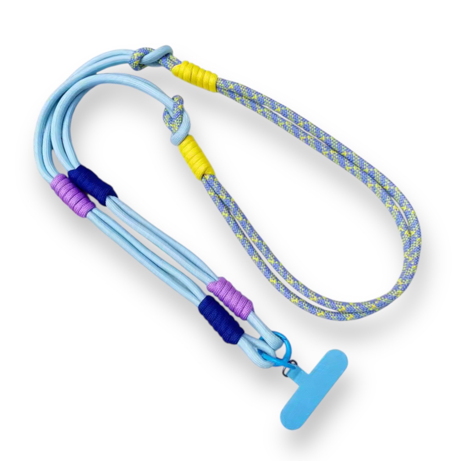 Phone strap holder – Blue Colours