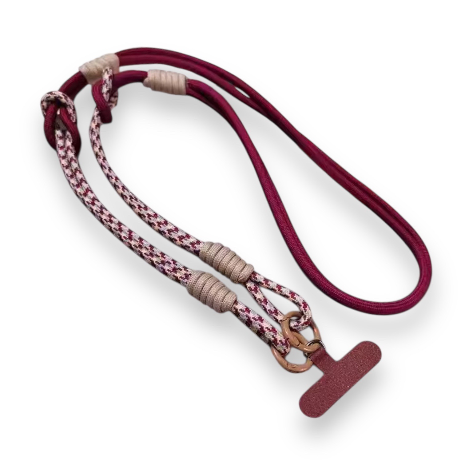 Phone strap holder – Burgundy Colours