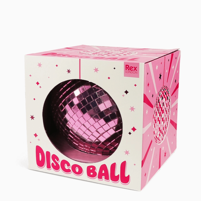Pink hanging disco ball – 10cm