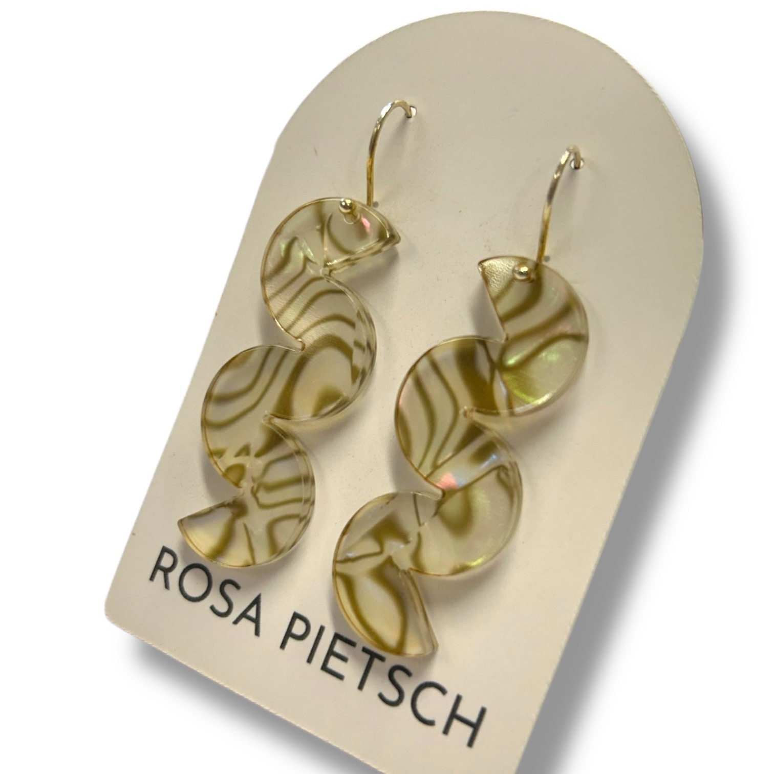 Caramel Swirl Drop Earrings Rosa Pietsch