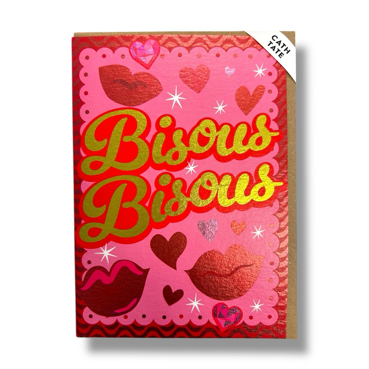 ‘Bisous Bisous’ Valentines Day Card
