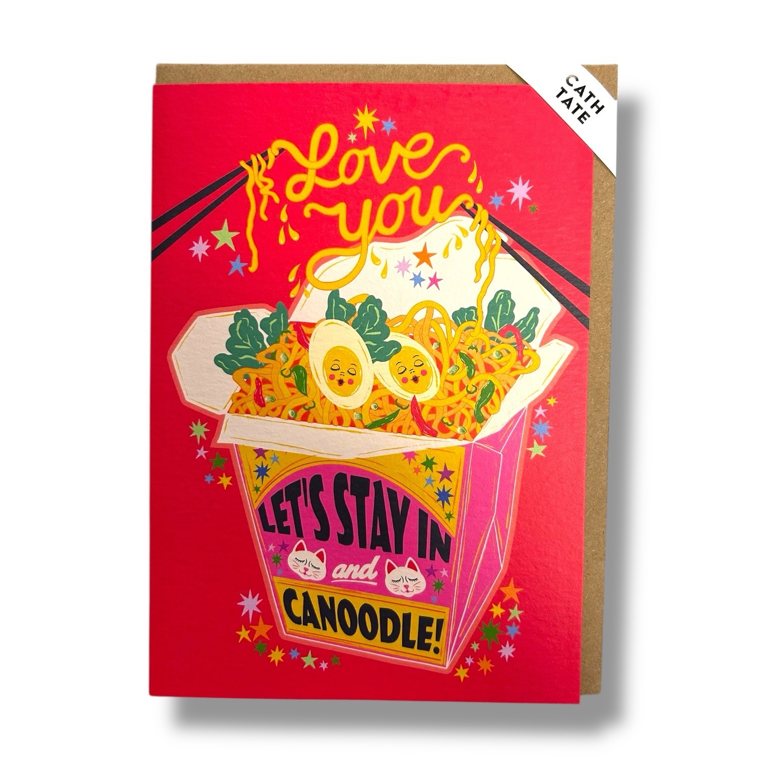 ‘Let’s Stay In And Canoodle’ Valentines Day Card