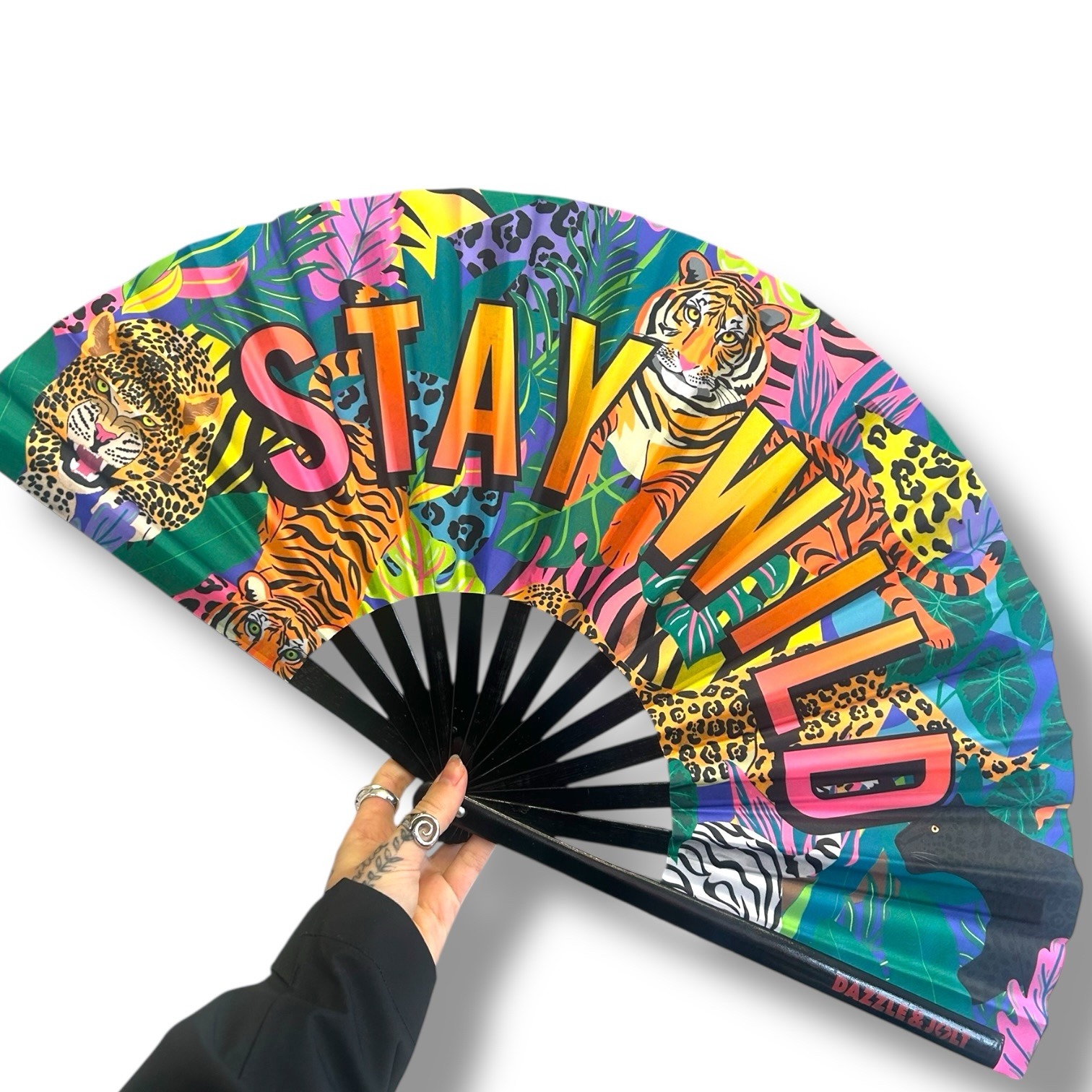 Stay Wild Hand Fan