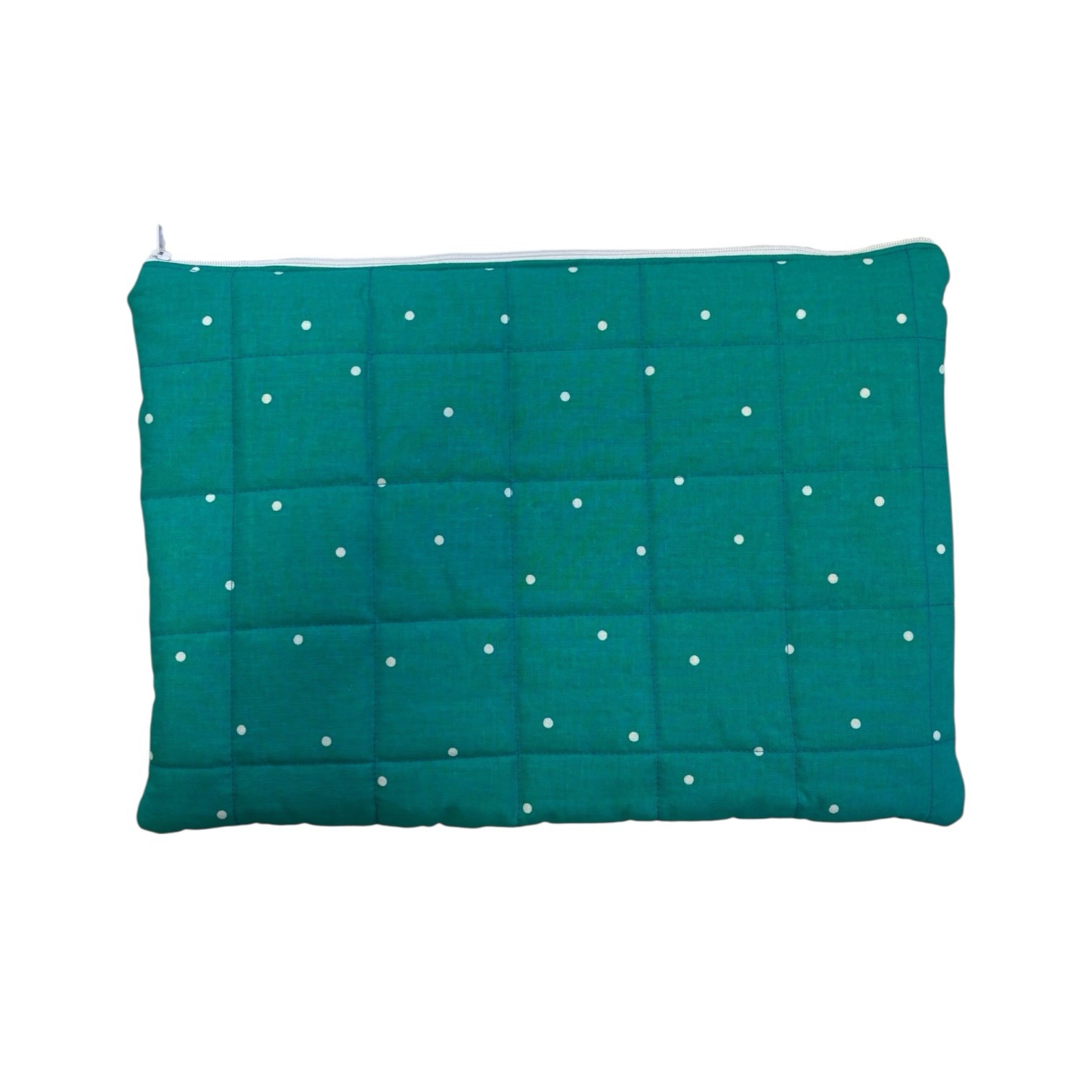 Teal Polka Dot Laptop Case