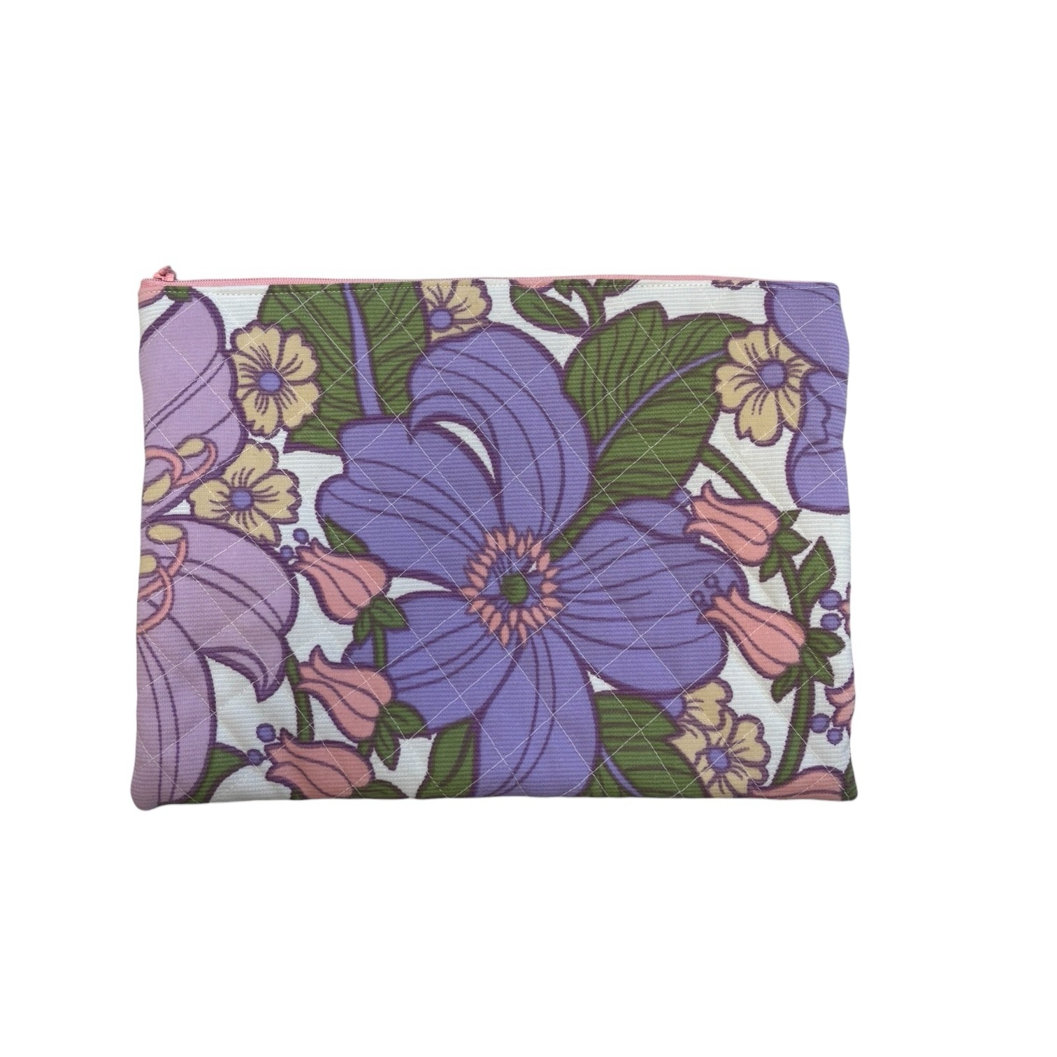 Small Violet Floral Laptop Case