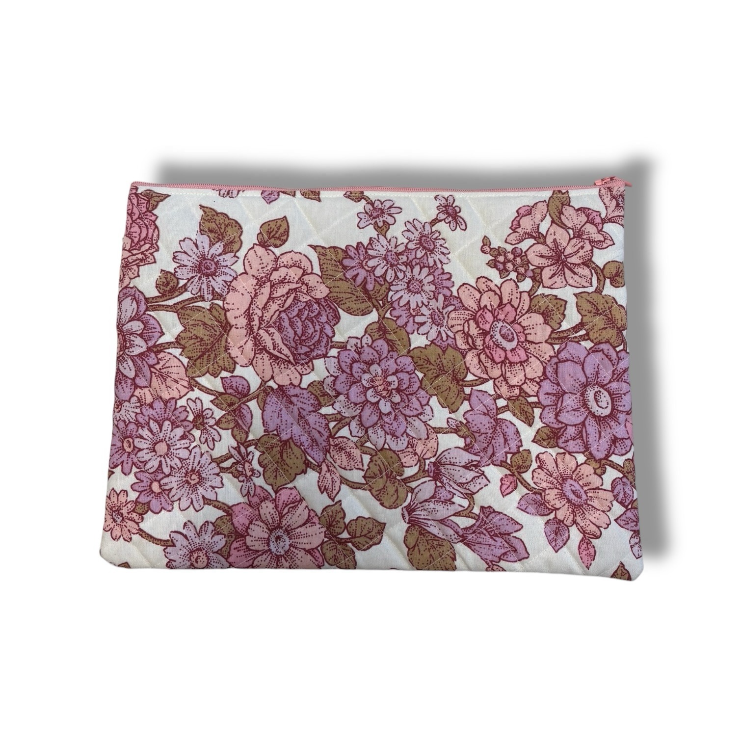 Small Pink Floral Laptop Case