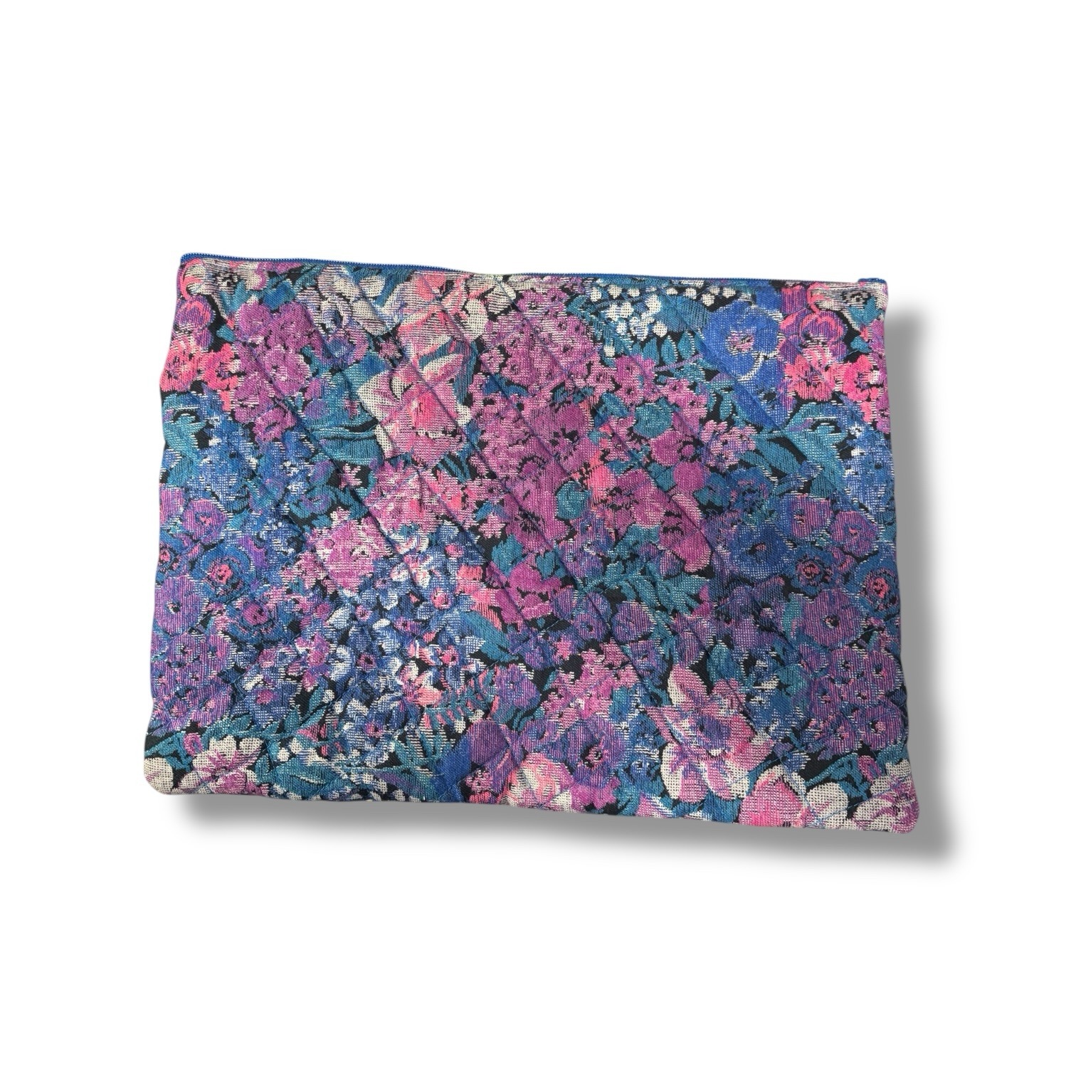 Small Pink and Purple Floral Laptop Case