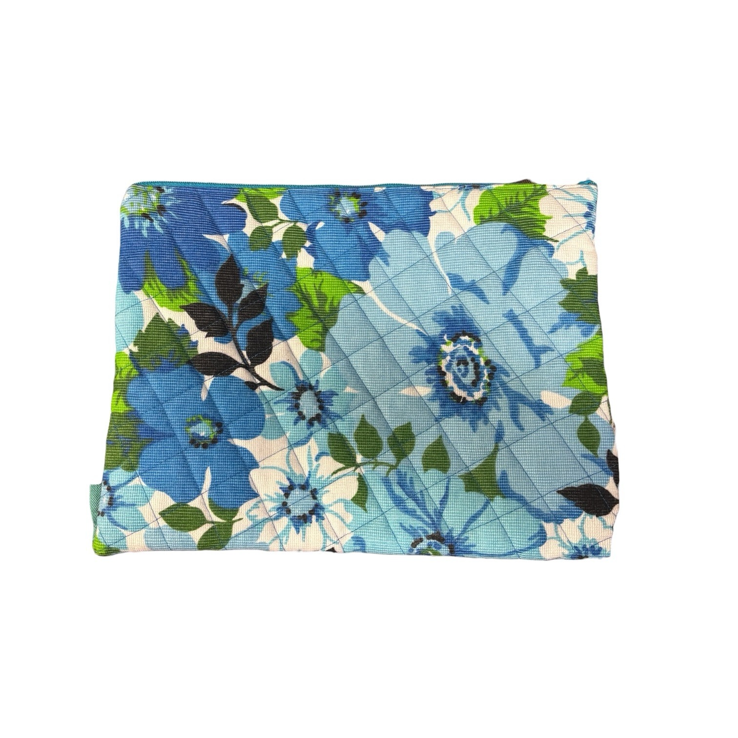 Blue Large Flowers Laptop Case