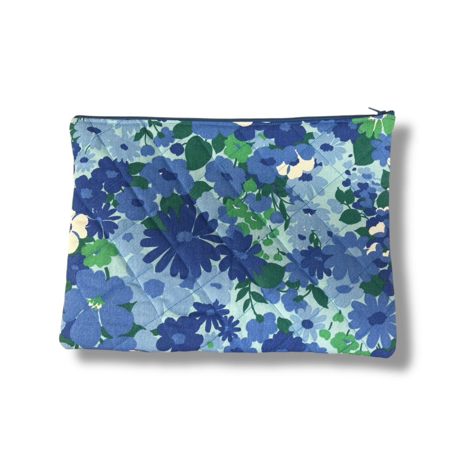 Small Blue Floral Laptop Case