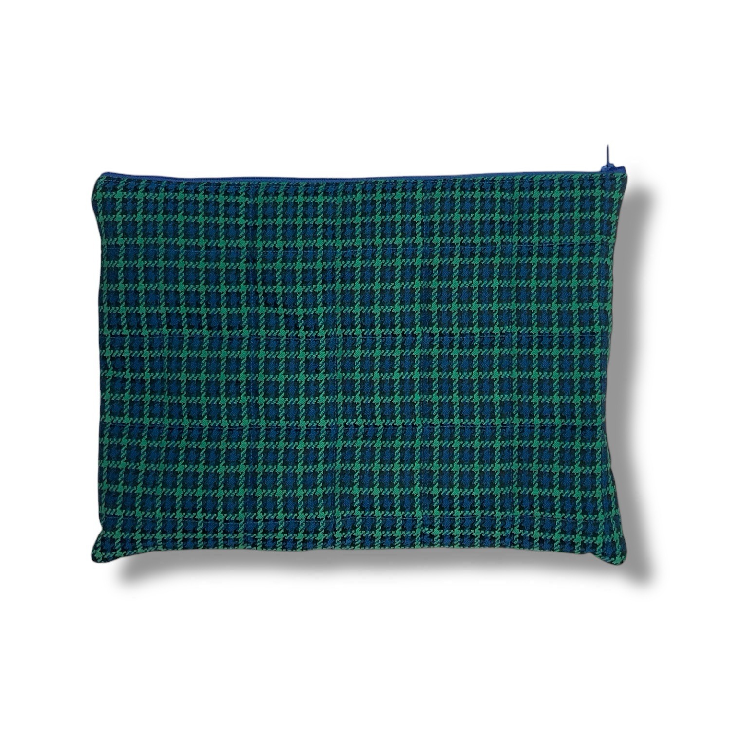 Green and Blue Check Laptop Case